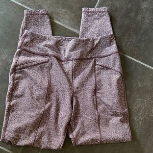 Duluth Trading Co Maroon Textured Leggings